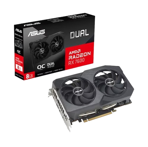 ASUS DUAL 라데온 RX 7600 O8G V2 OC D6 8GB