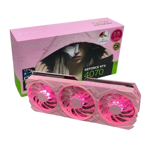 갤럭시 GALAX 지포스 RTX 4070 EX GAMER PINK OC D6X 12GB